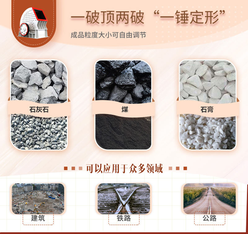 錘破一機(jī)兩用，可自成一條生產(chǎn)線